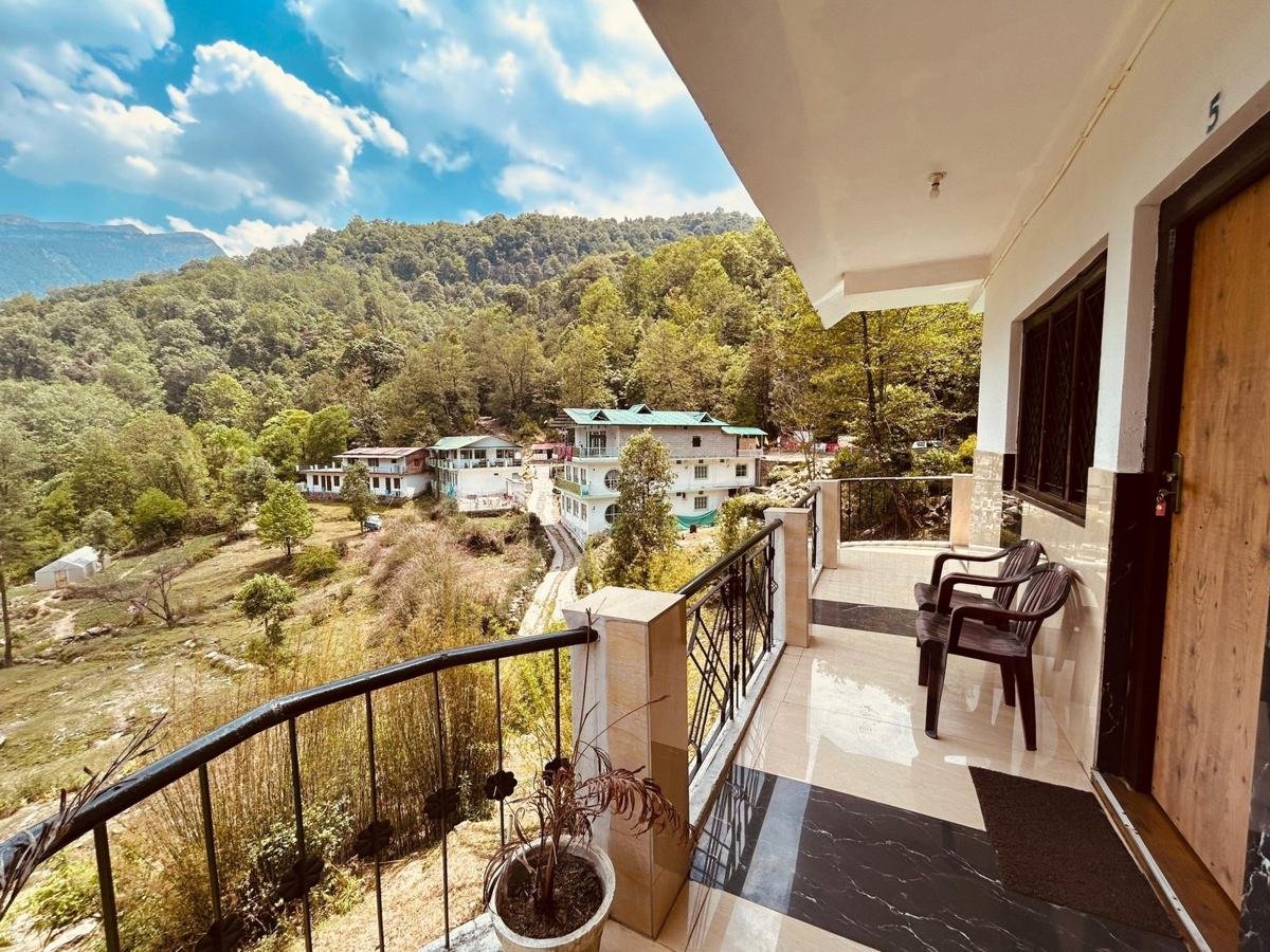 Balcony view over the hillside